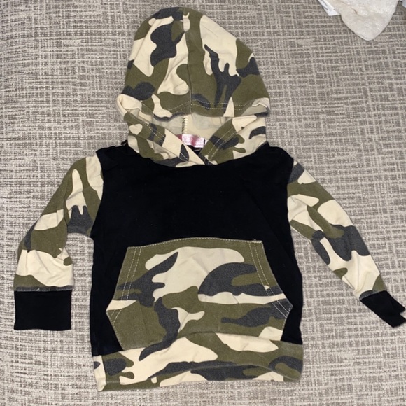 Army baby outfit. Hooded long sleeve & sweats! 6Mo - Picture 2 of 4